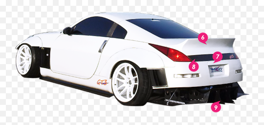 Z - Project 350z Gt3 Aero Kit Z33 Emoji,S13 Coupe Work Emotion