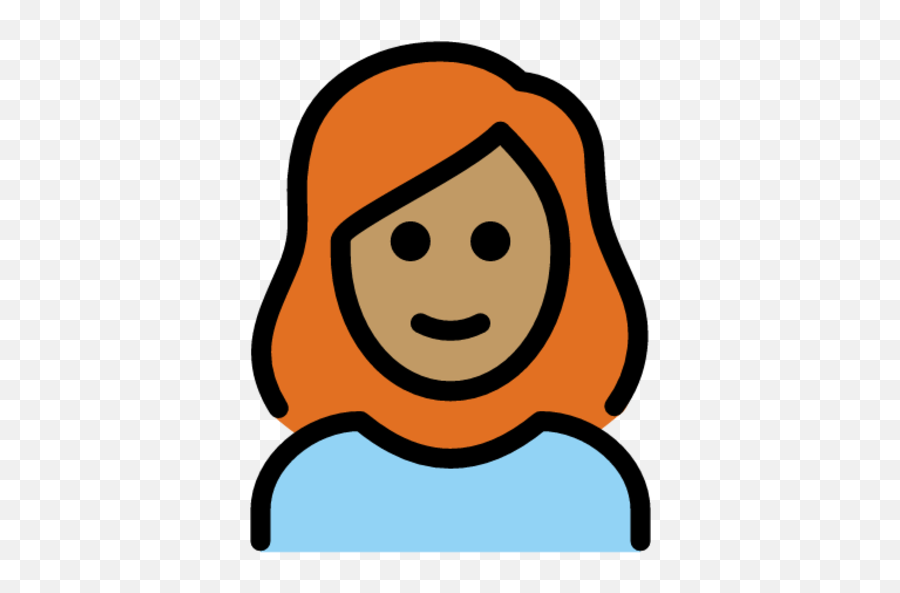 Medium Skin Tone Red Hair - Black And White Woman Emoji,Facial Hair Emojis