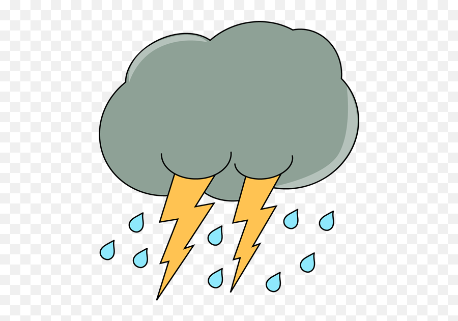 Lightning Clipart Rainy Cloud Lightning Rainy Cloud - Rainy Dark Clouds Clipart Emoji,Rainy Emoji