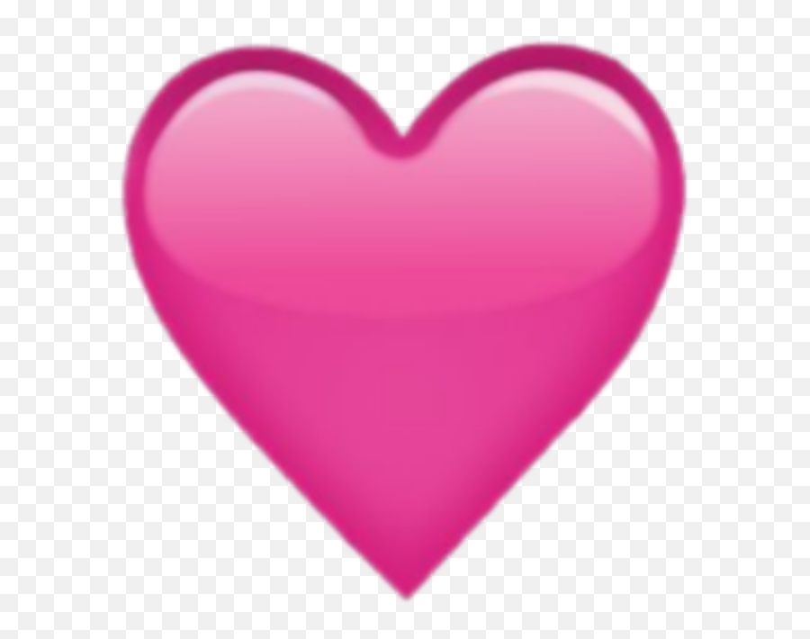 Download Heart Pink Emoji Png Transparent Background Image,Large Emoticons Heart