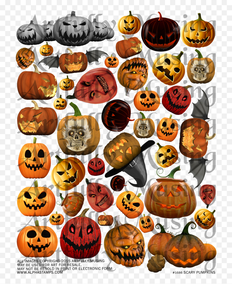 Halloween Jack - Olantern Digital Collage Sheet Clip Art Art Emoji,Emotion Faces Printables For Halloween