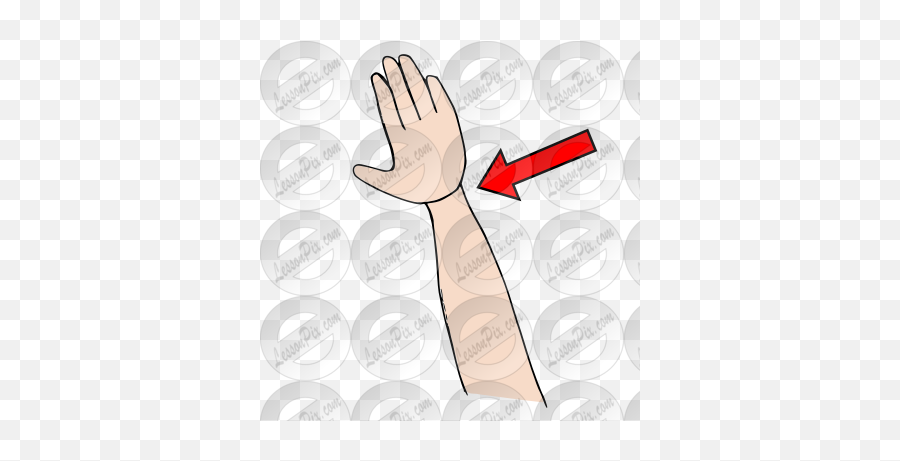 Wrist Picture For Classroom Therapy Use - Great Wrist Clipart Emoji,5 Thumbs Up Facebook Emoticon