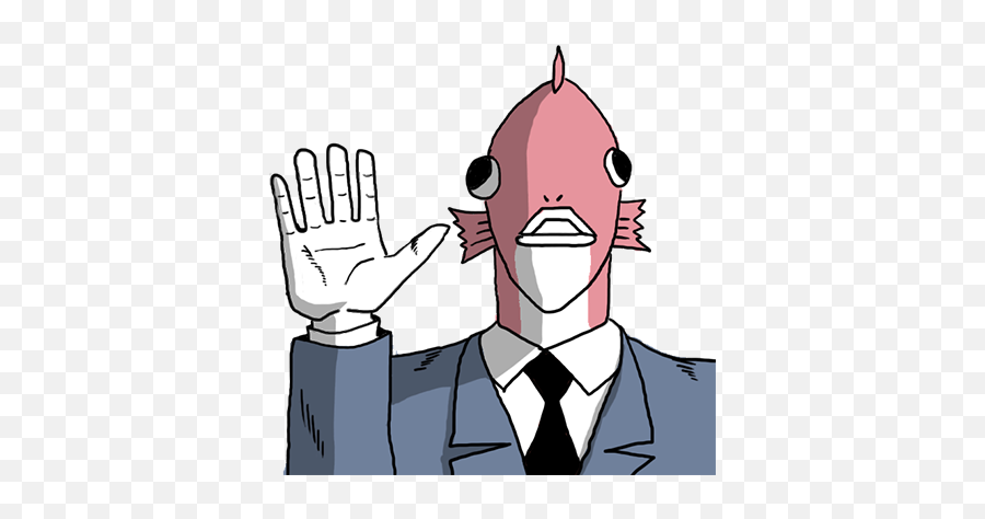 Download Business Fish Sticker Messages - Business Fish Sticker Png Emoji,Fish Emoji
