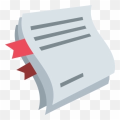 Bookmark Tabs Emoji Clipart - Document Emoji,Emoji Marker