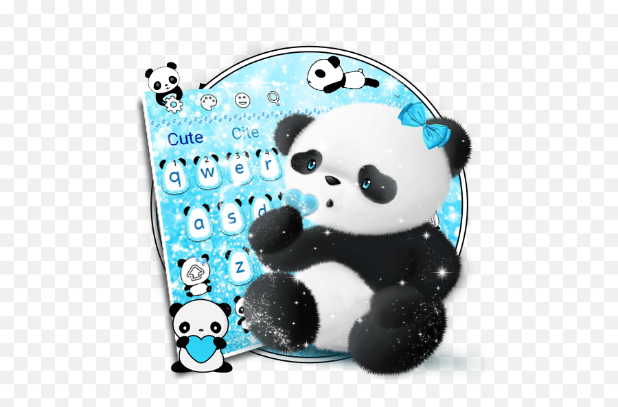Cute Panda Keyboard - Dot Emoji,Ghost Emoji Stuffed Animal