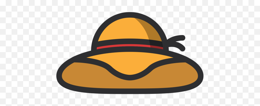 Hat Icon Of Colored Outline Style - Available In Svg Png Hat Beach Cartoon Png Emoji,Hard Hat Emoji