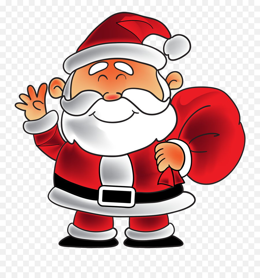 Santa Claus Transparent Photo - Cute Pictures Of Santa Claus Santa Claus Cartoon Hd Emoji,Facebook Santa Claus Emoticon