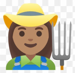 U200d Woman Farmer Medium Skin Tone Emoji - Fazendeira Morena Png Desenho,Girl Emoji Clipart