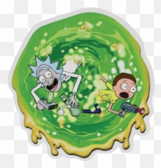 Rich And Shorty Dab Portal Sticker Swags - Portal De Rick And Morty Png Hd Emoji,Huffy Emoji