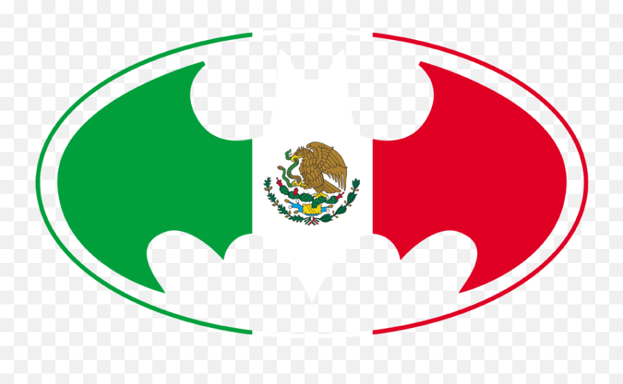 Batman Mexican Flag Shield Kids T - Mexico Flag Emoji,Mexican Flag Emoji