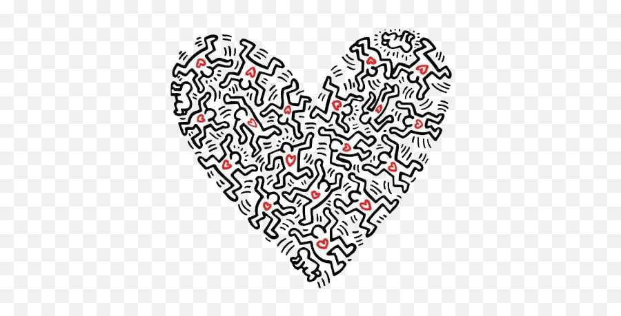 Equine Leader - Keith Haring Heart Art Emoji,Emotion Layouts