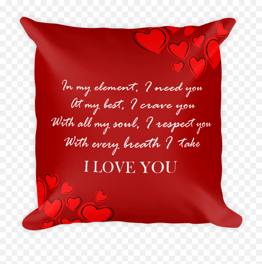 Buy I Love You Poetry Quote Pillow - Enzo Ferrari Museum Emoji,Emotions Cushions