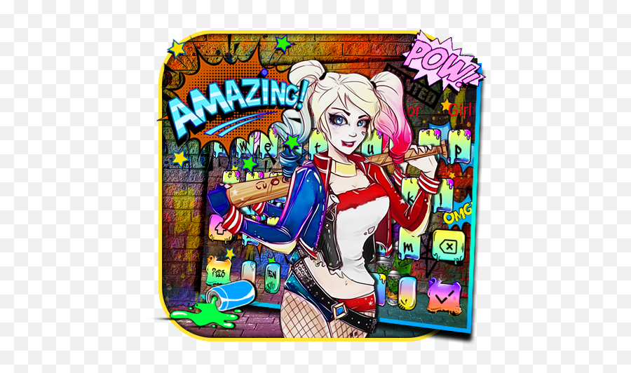 Joker Girl Keyboard Theme U2013 Apps On Google Play - Harley Quinn Emoji,Joker Emoji Android