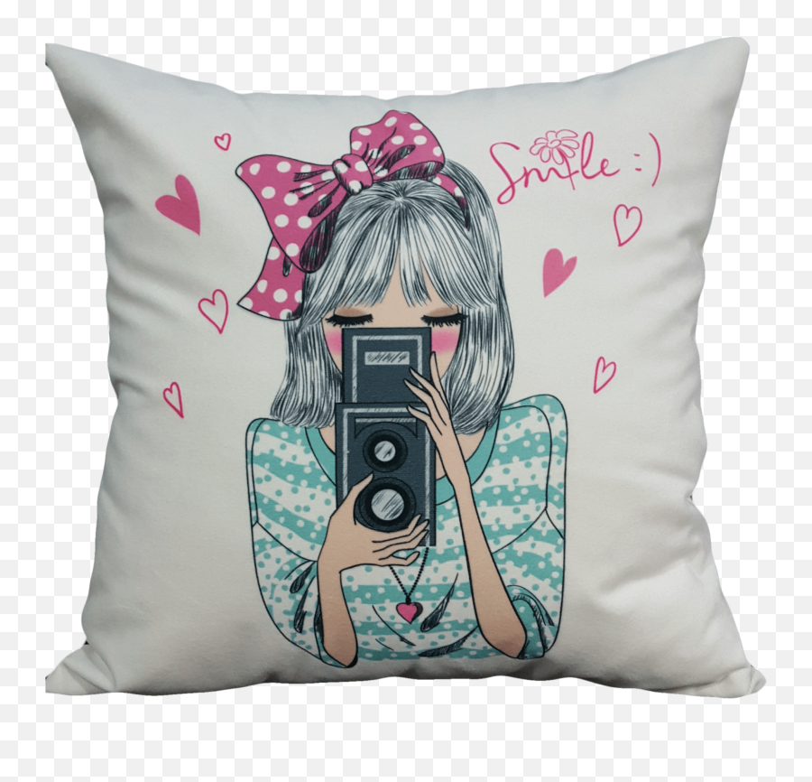 Mrsgugar Fotoraf Çeken Emoji Krlent Klf - Throw Pillow,Emoji Yapma