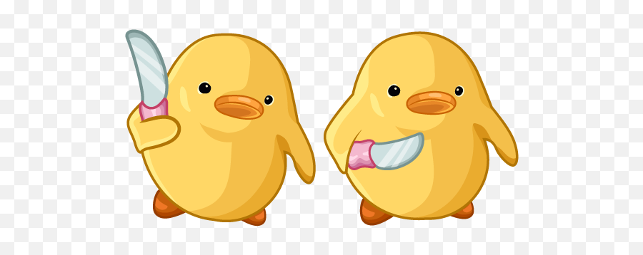 Top Downloaded Cursors - Custom Cursor Duck With Knife Png Emoji,Uganda Knuckles Emoji