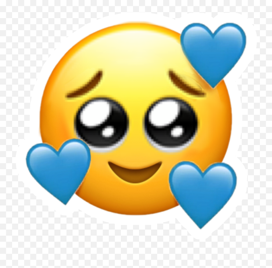 Emoji Love New Post Sticker By Sirin Namas - Pleading Emoji With Hearts,Emoji Post