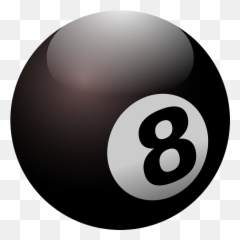 Bola De Billar Png - 8 Ball Emoji,Eight Ball Emoji