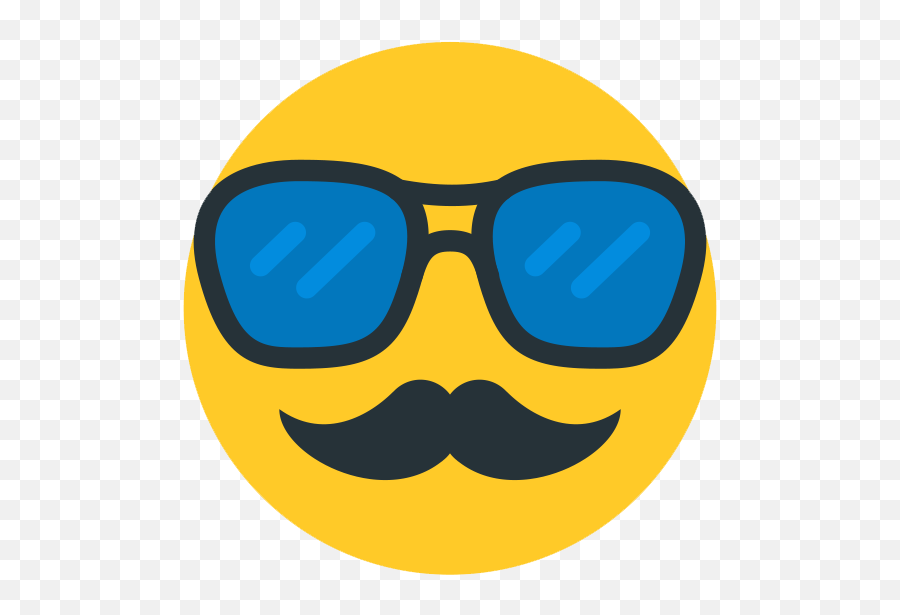 Cool Whatsapp Hipster Emoji Png Photos Png Mart - Whatsapp Emoji With Glasses,Cool Emoji