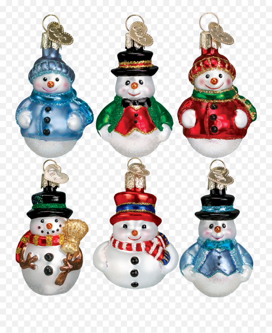 Miniature Glass Christmas Ornaments Putti Christmas - Snowman Christmas Tree Ornaments Emoji,Mini Emoji Pillows