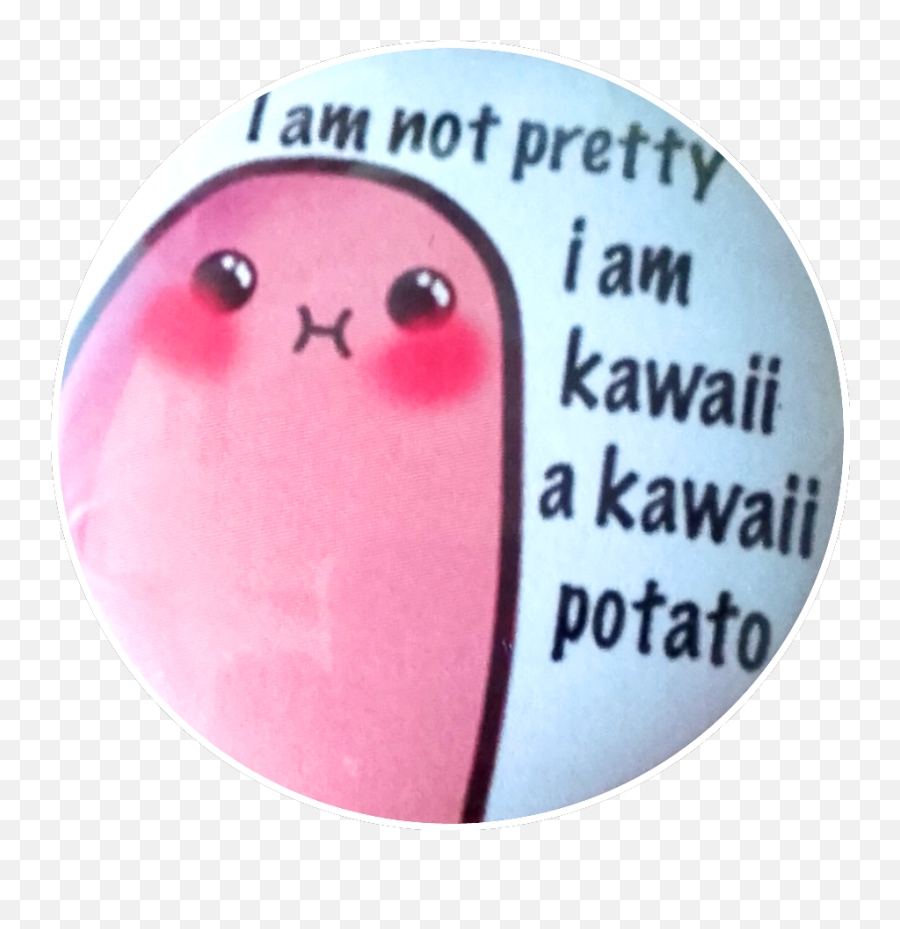 Potato Kawaiipotato Sticker - Happy Emoji,Why Do Android Emojis Look Like Potatoes
