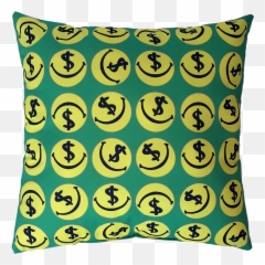Smilz Throw Pillow - Happy Emoji,Pillow Emoticon With Arms
