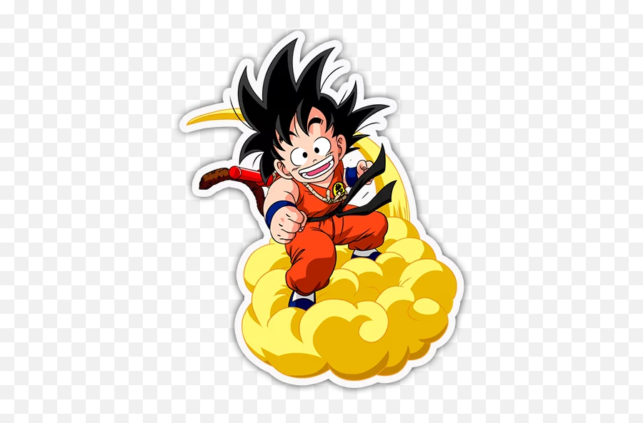 Dragon Ball Stickers For Telegram - Kid Son Goku Png Emoji,Goku Out Of Emojis