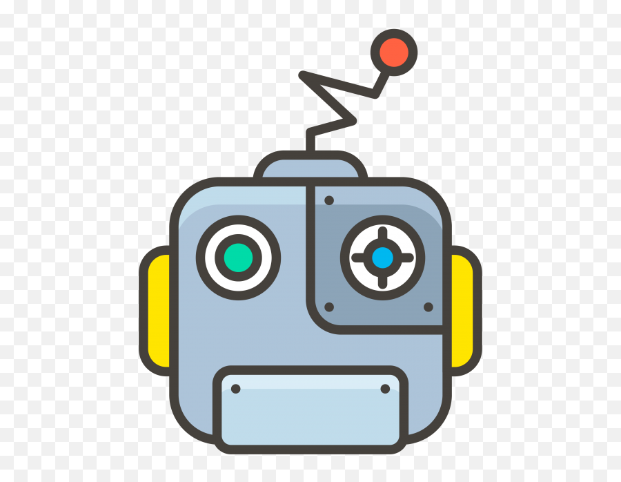 Machine Emoji Icon Of Colored Outline Style - Available In Robot Icon Transparent Background,Crane Emoji