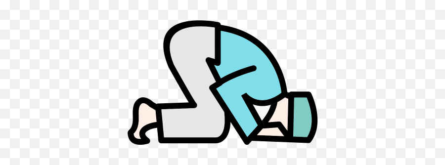 Sujud Icon Of Colored Outline Style - Available In Svg Png Sujud Icon Png Emoji,Praying Emoji