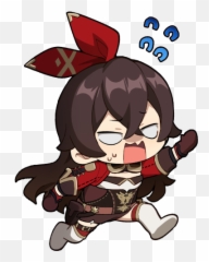 Pin - Amber Genshin Sticker Png Emoji,Another Batch Of Transparent Mystic Messenger Emojis ^^