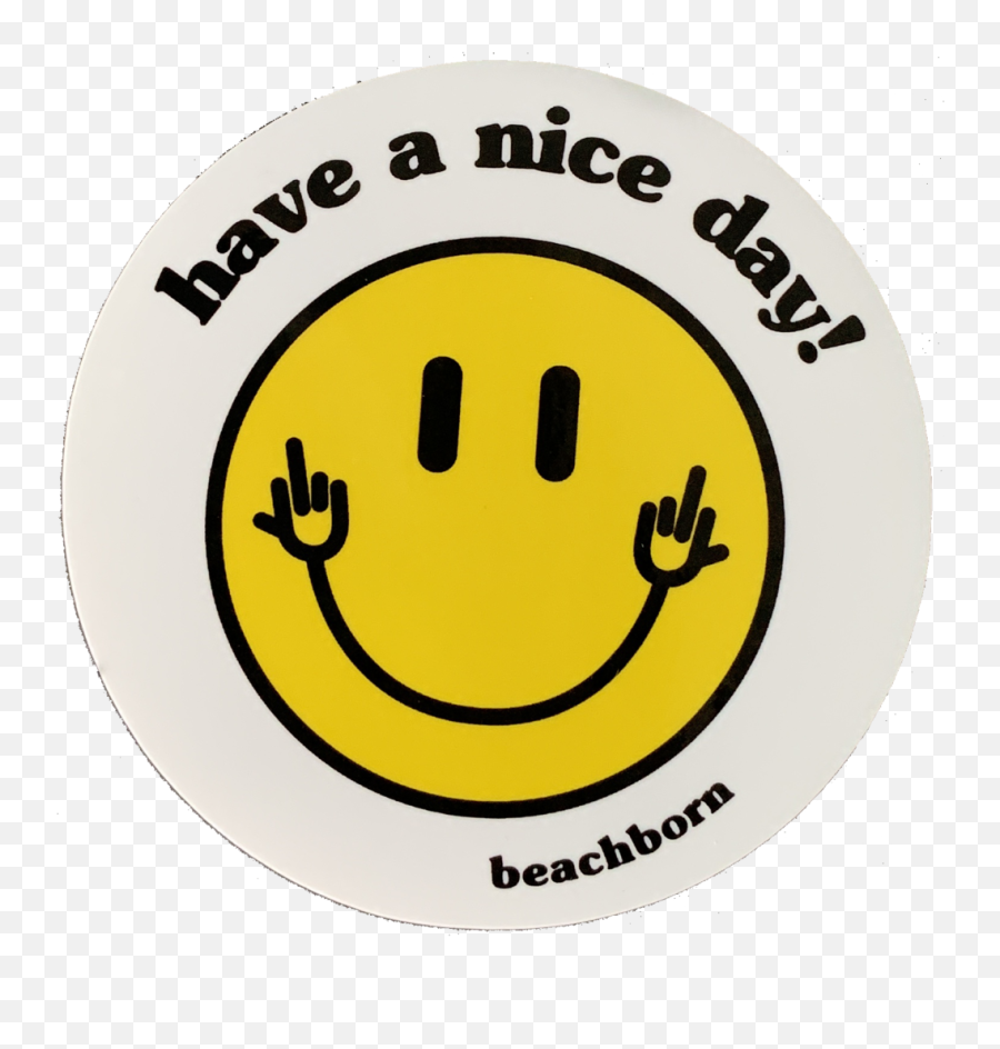 Beachborn Waterproof Tumbler Laptop Sticker Set - Happy Emoji,Emoticon 70s