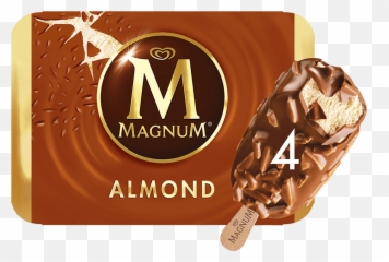 Magnum Almond Ice Cream 4 X 100ml - Magnum Almond Emoji,Fat Guy Eating Ice Cream Emoji
