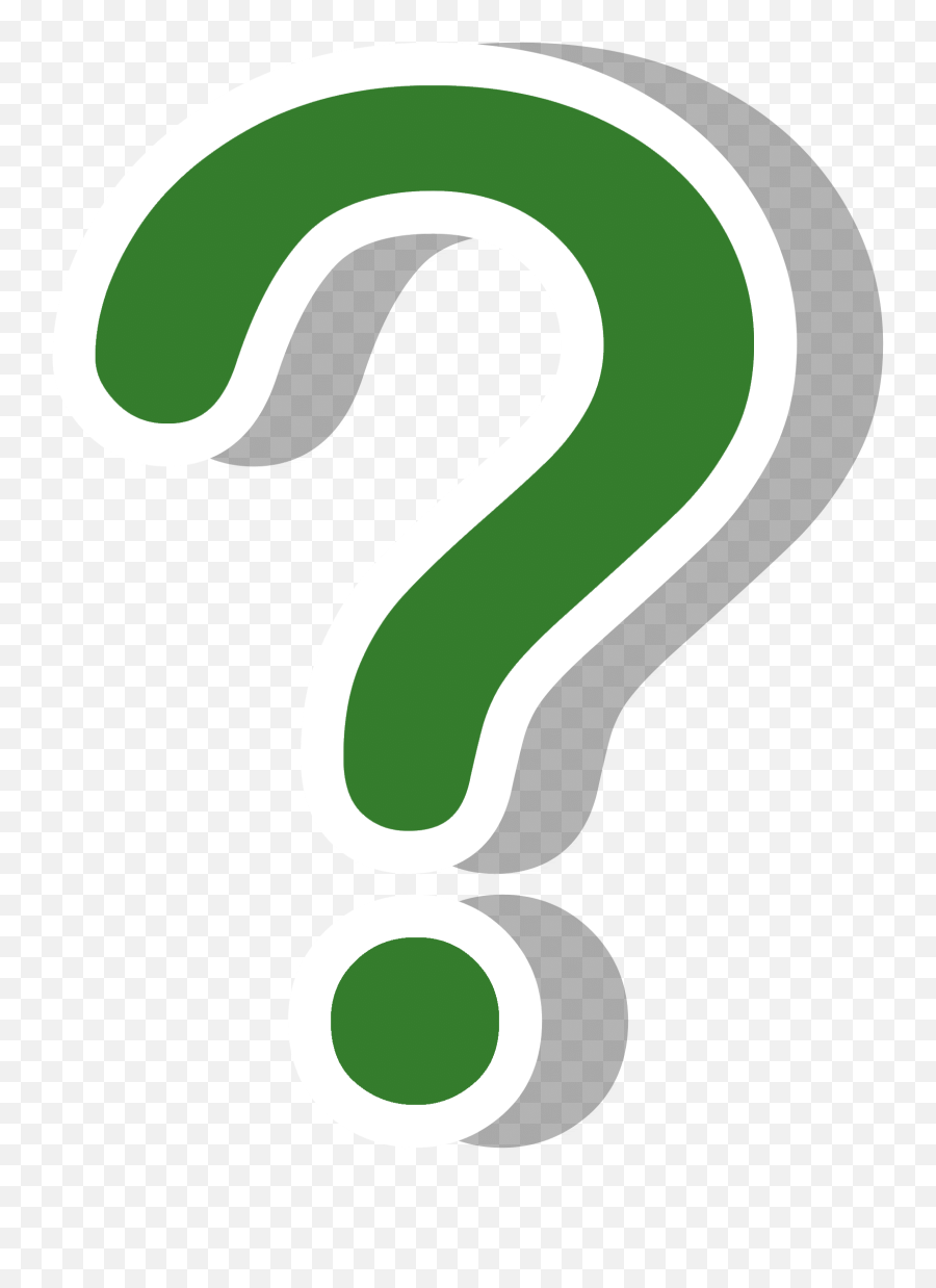 Questions Mark Transparent Background - Transparent Transparent Background Green Question Mark Emoji,Recycling Emojis With A Blue Background