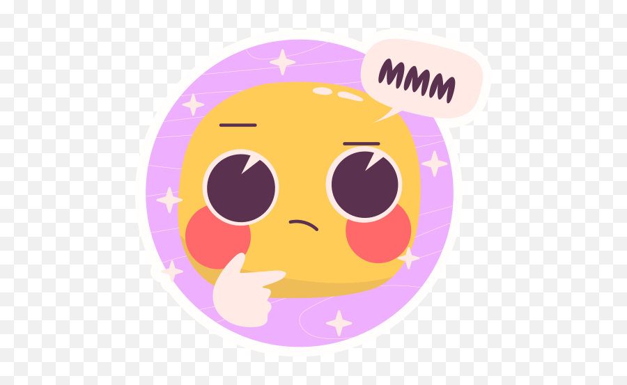Thinking Stickers - Free Smileys Stickers Emoji,Thinking Emojis With Signs