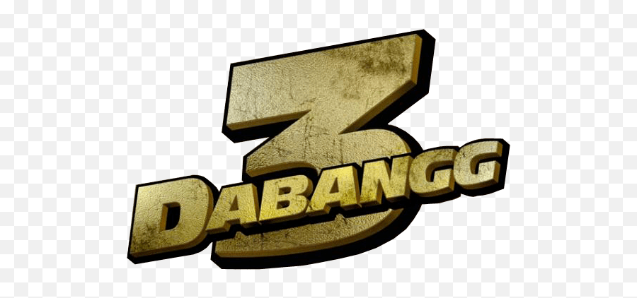 Download Dabangg 3 Text Png In 3d - Dabangg 3 Png Clipart Emoji,3d Angry Smiley Face Emoticon