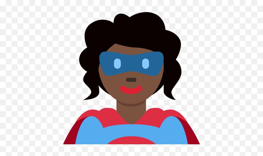 Superhero Emoji With Dark Skin Tone Meaning And Pictures - Hair Design,Emoji Skin Tones