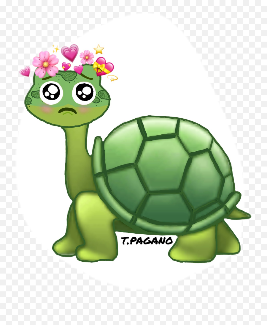 Emoji Turtle Freetoedit Emoji Sticker By Paganok651,Turtle Emoji