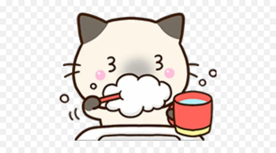 Sticker Maker - Siamese Cat Emoji,Small Emoji For Yum, Yum