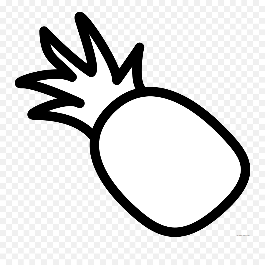 Welcome Pineapple Clipart Black And White Free 2 - Clipartix Outline Pineapple Clipart Black And White Png Emoji,Pinapple Emoji