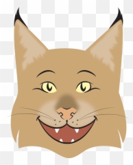 Wanted Grinning Bobcat Designs Emoji,Grinning Cat Emoji