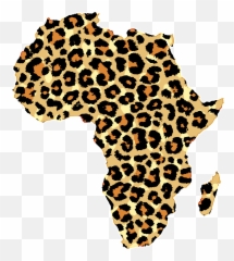 Leopard Print African Map Of Africa Kids Tie - Dye Tshirt Emoji,Leopard Emoji