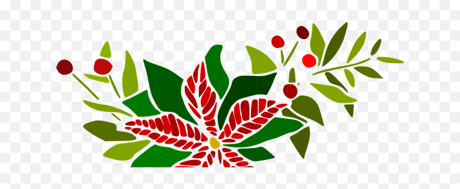 600 Free Holly U0026 Christmas Vectors - Pixabay Decorative Emoji,Poinsettia Emoji