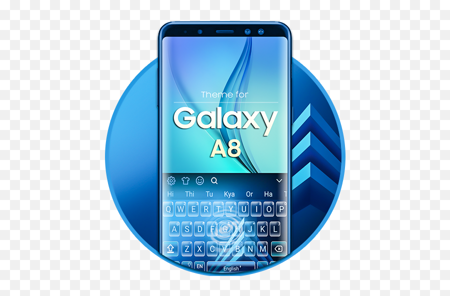 Keyboard For Galaxy A8 Blue For Android - Technology Applications Emoji,Emoji Keyboard With Swype