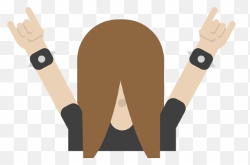 Rock N Roll Emoji Transparent Png - Rock Roll Emoji,Rock Emoji