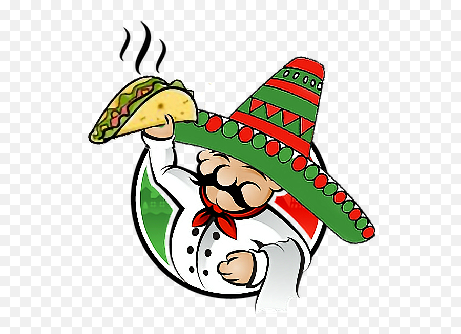 Fuzzy Logo Aesthetic Stereotype Sticker By Itu0027s Lit - Logos De Tacos Png Emoji,Taco Emoji Hat