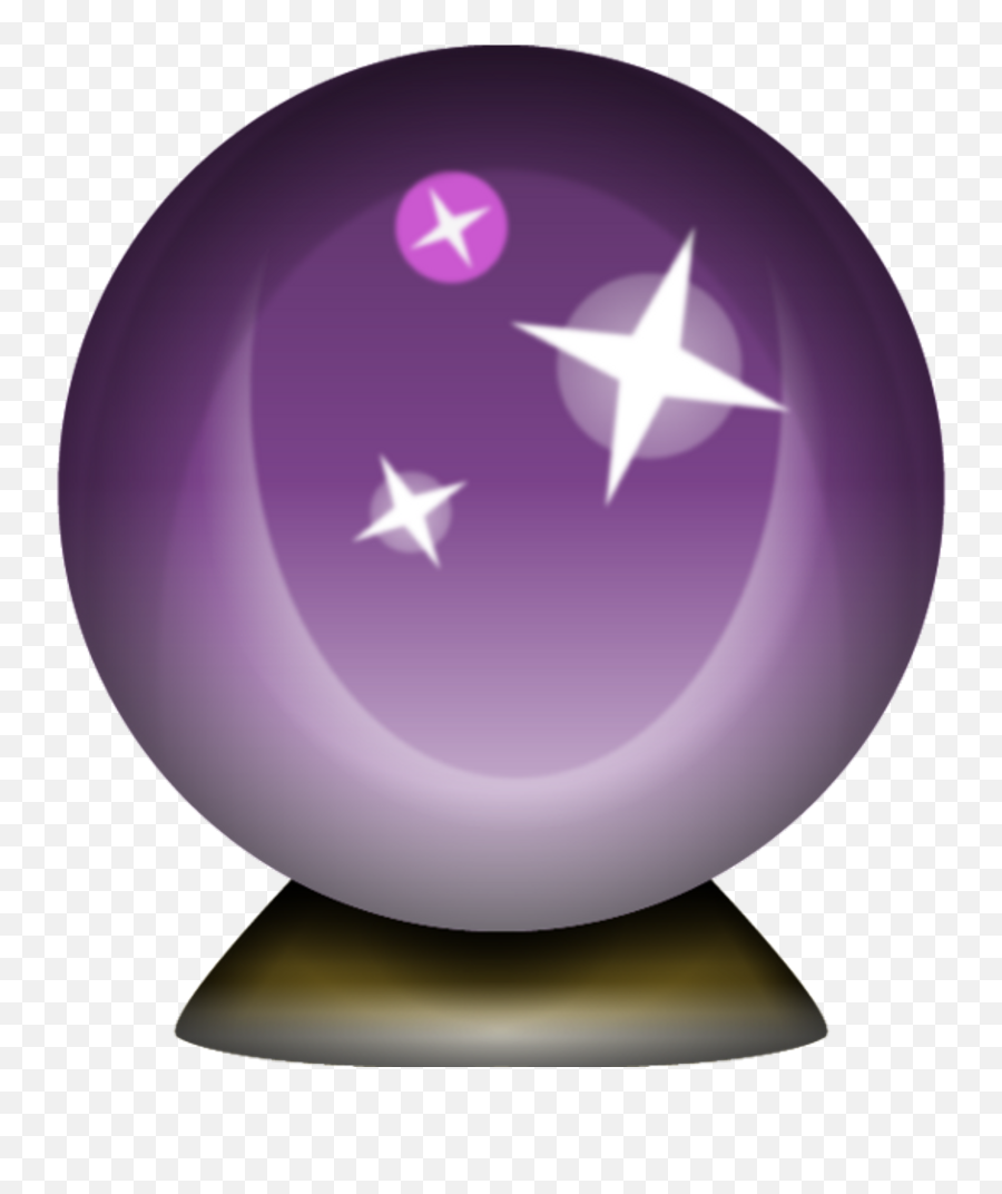 Download Crystal Magic Ball Emoji - Crystal Ball Emoji Png,Working Emoji