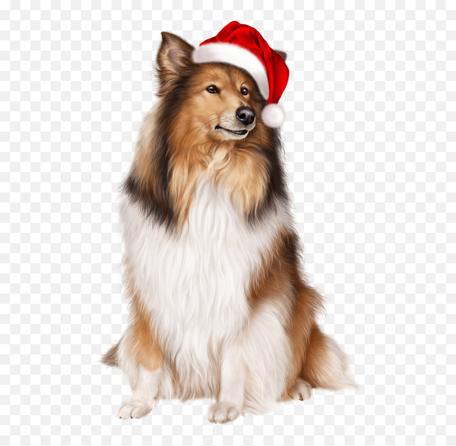 Christmasdog Sticker - Christmas Animals Transparent Background Emoji,Sheltie Emoji