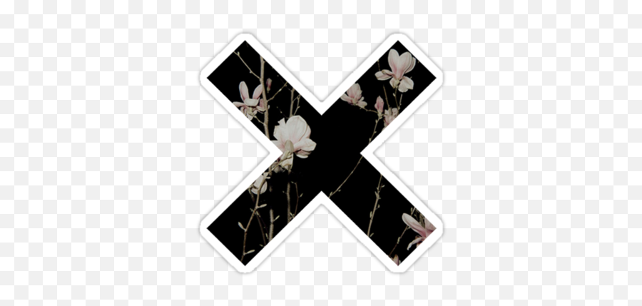 Cross Overlay Png X Edit Tumblr Sticker By Munloit - Sticker Tumblr Png Black Emoji,Rectangle With Cross Emoji