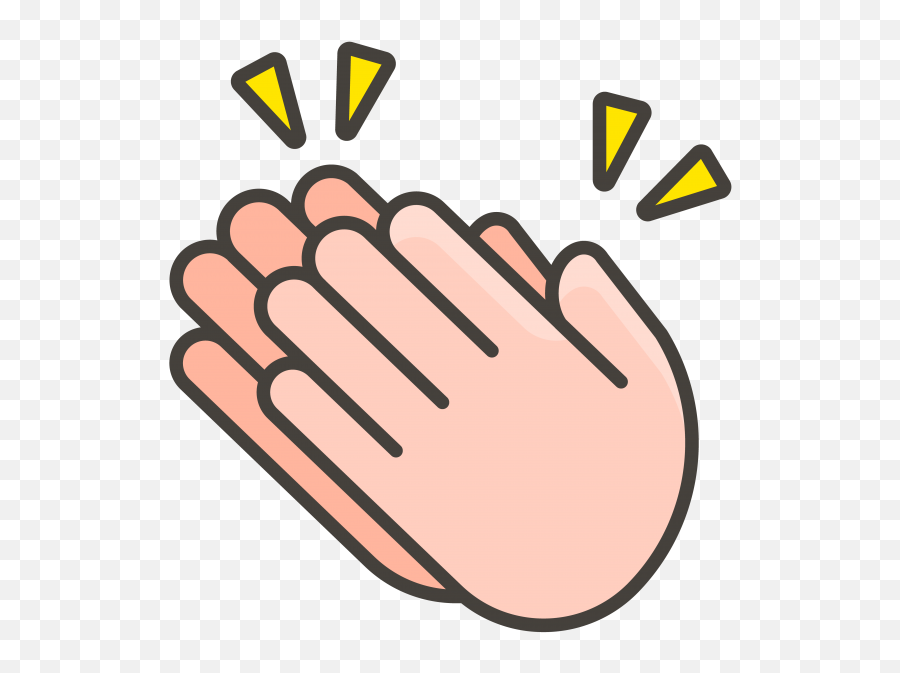 Clapping Hands Emoji - Dibujo De Aplausos Para Colorear,Hand Clap Emoji