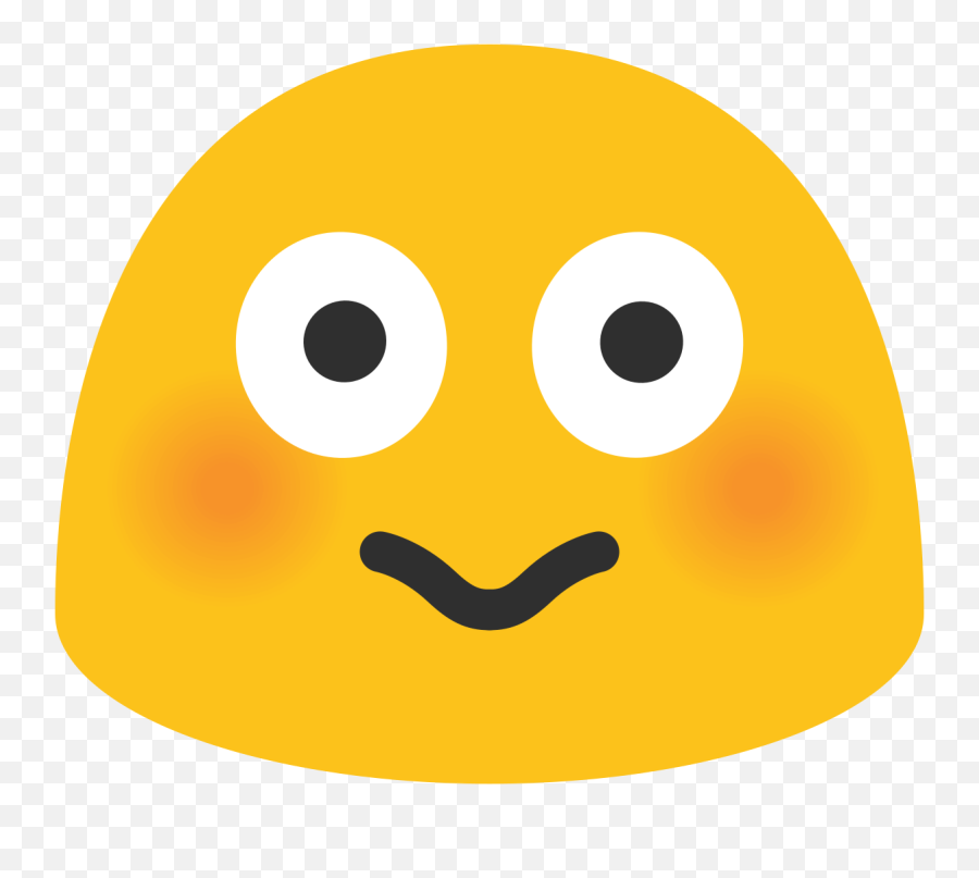 Emoji U1f633 - Flushed Face Emoji Android,Blushing Emoji