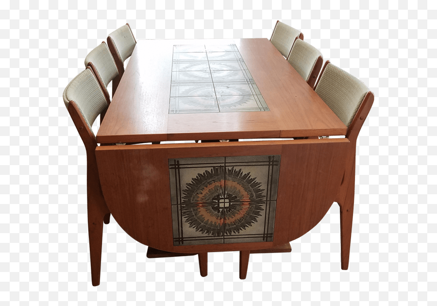 Dining Set - Mid Century Mcm Dining Table And Chairs Tile Emoji,Manual De Aveo Emotion